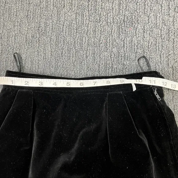 Vintage Saint Laurent rive gauche black velvet pencil skirt