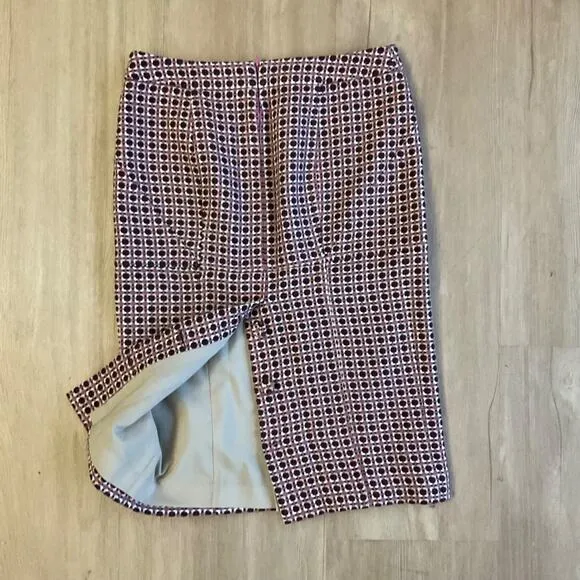 VTG Y2K Body by Victoria Button Pencil Skirt  pink tweed office siren sexy sz 2