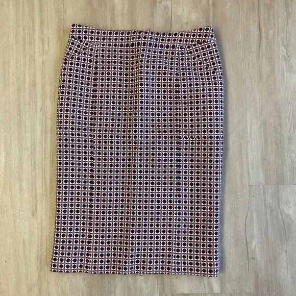 VTG Y2K Body by Victoria Button Pencil Skirt  pink tweed office siren sexy sz 2
