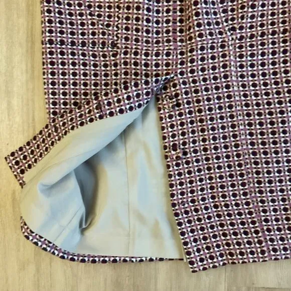 VTG Y2K Body by Victoria Button Pencil Skirt  pink tweed office siren sexy sz 2