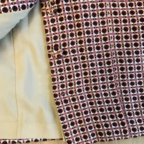 VTG Y2K Body by Victoria Button Pencil Skirt  pink tweed office siren sexy sz 2