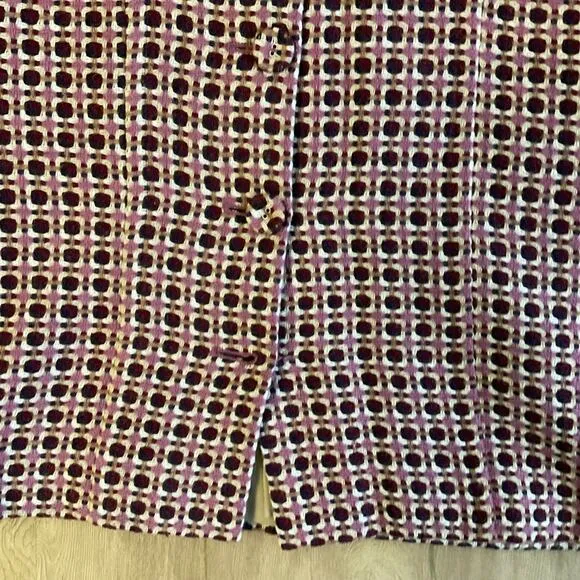 VTG Y2K Body by Victoria Button Pencil Skirt  pink tweed office siren sexy sz 2