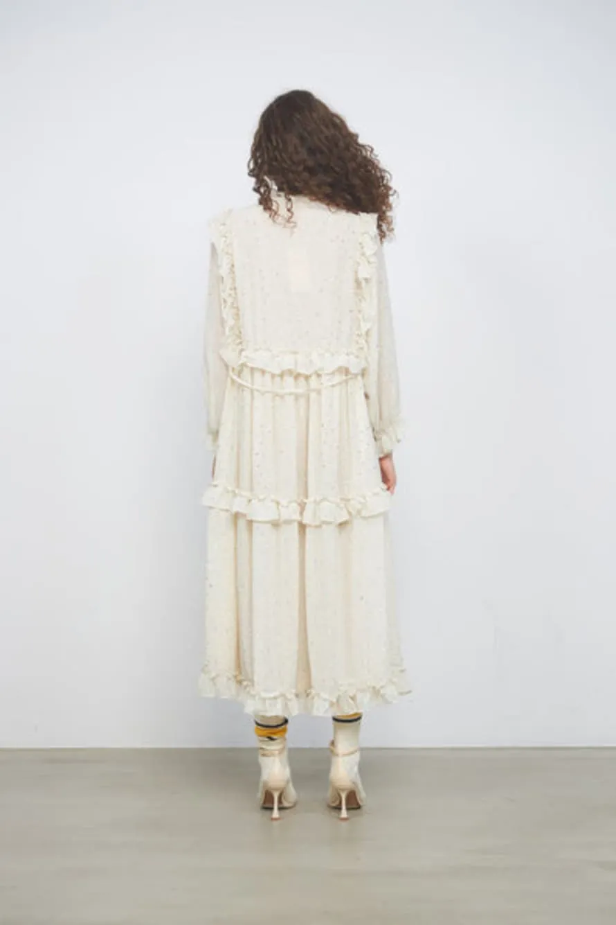 W ROTATES Barbara Dress - Vanilla