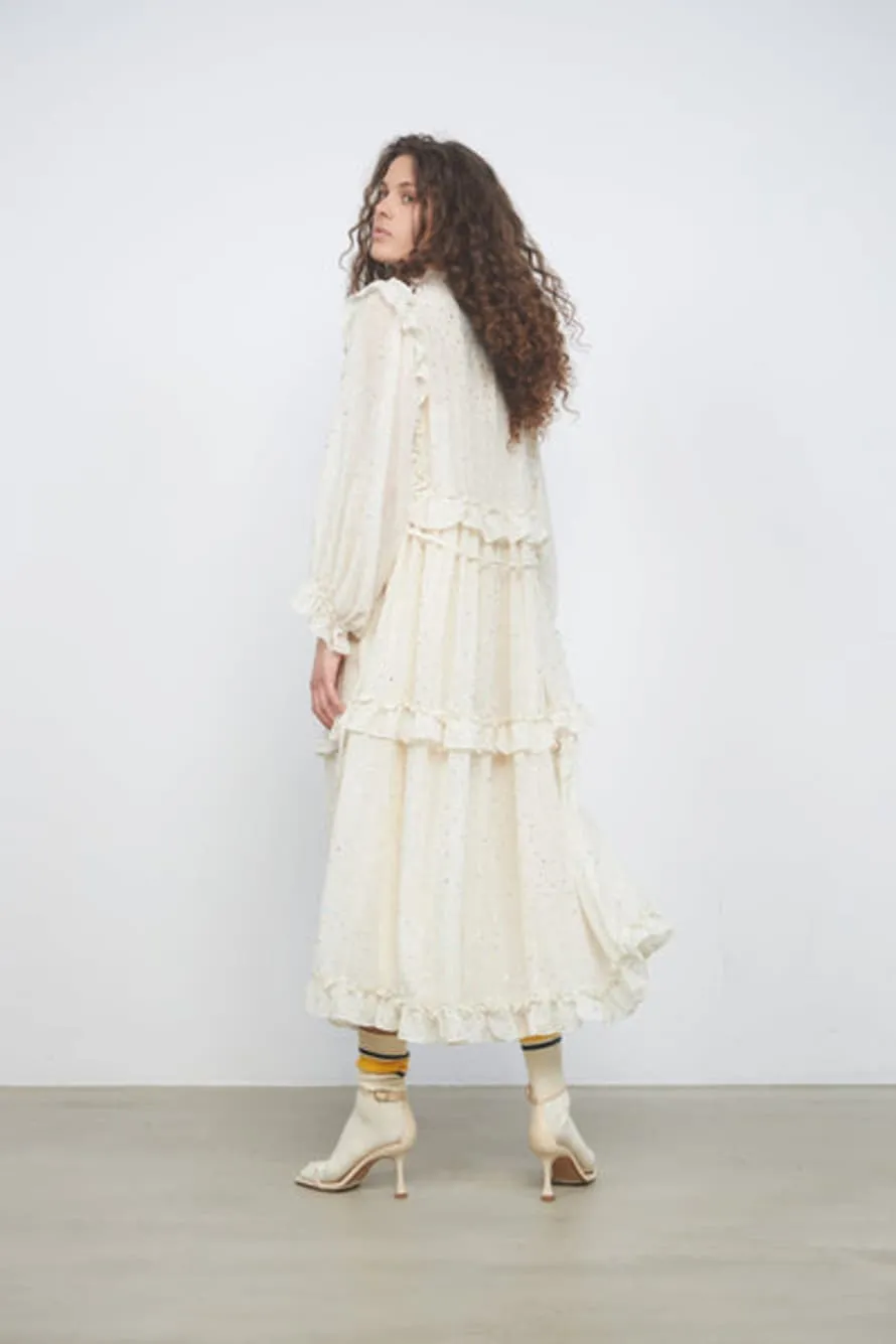 W ROTATES Barbara Dress - Vanilla