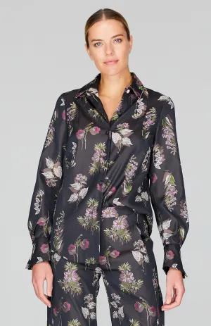 Watercolor Botanic Classic Collared Button Down Shirt