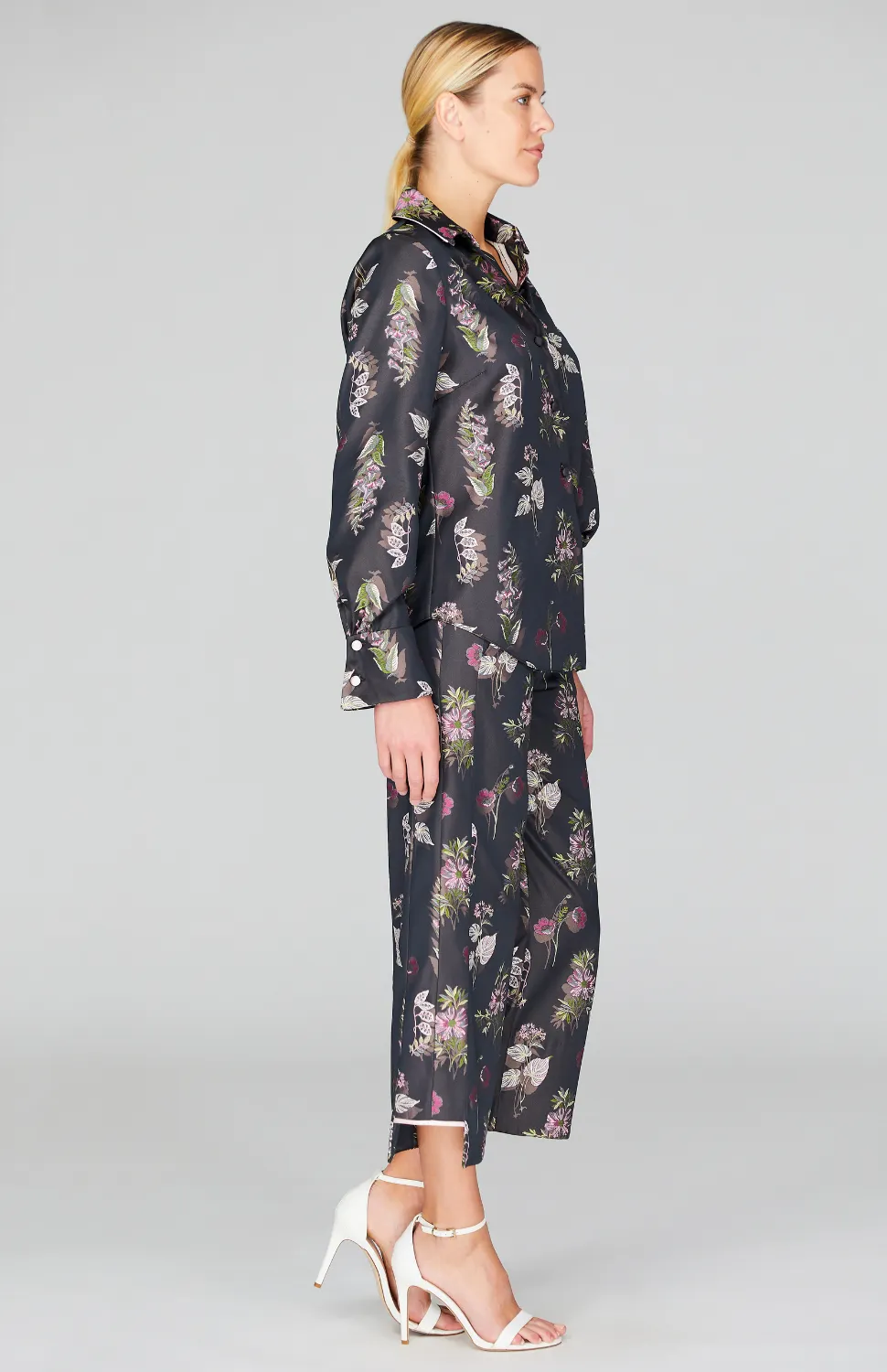 Watercolor Botanic Classic Collared Button Down Shirt
