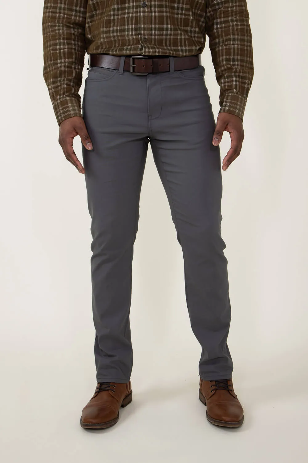 Weatherproof Vintage Lewis Faille Performance Pants for Men in Grey | W3F901-PLATINUM