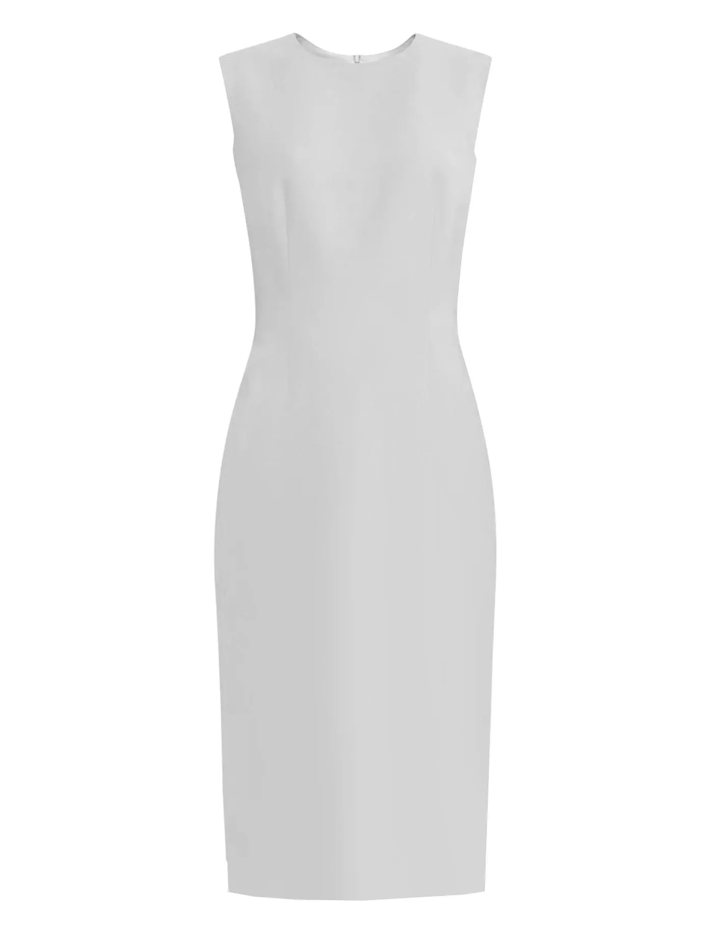 White Basic Sheath Dress - Krew
