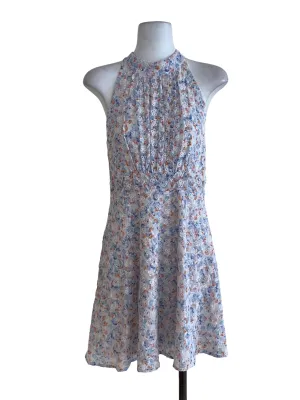 White Floral A-Line Dress