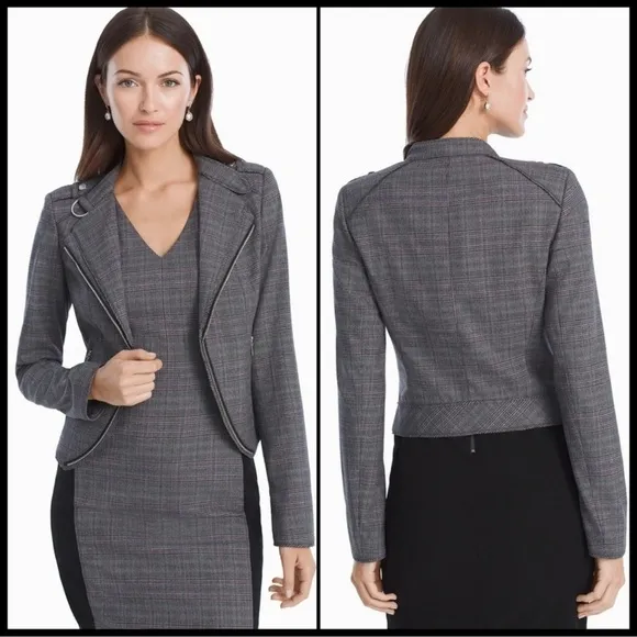 White House Black Market Moto Blazer