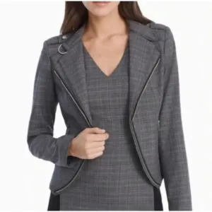 White House Black Market Moto Blazer