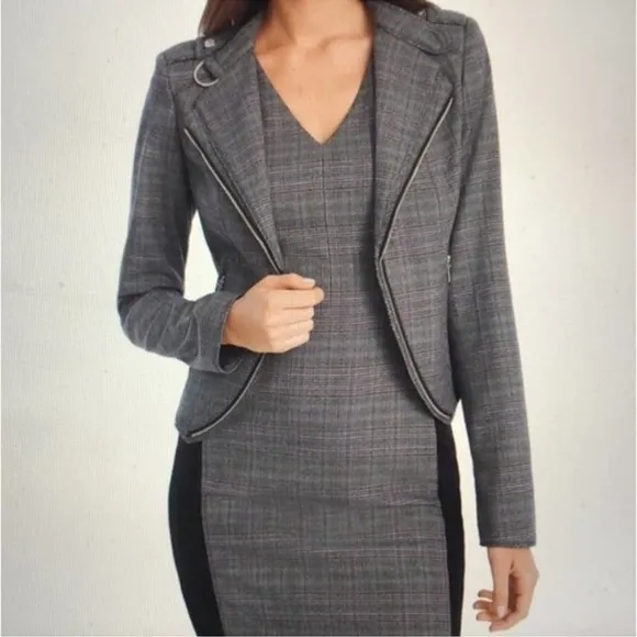 White House Black Market Moto Blazer