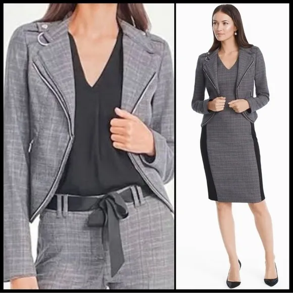 White House Black Market Moto Blazer