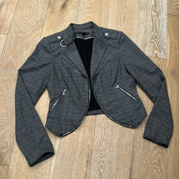 White House Black Market Moto Blazer