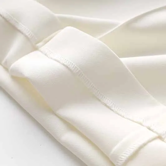Women White fitted Blazer   Mid-High Rise Flare Trousers Suit Pantsuit