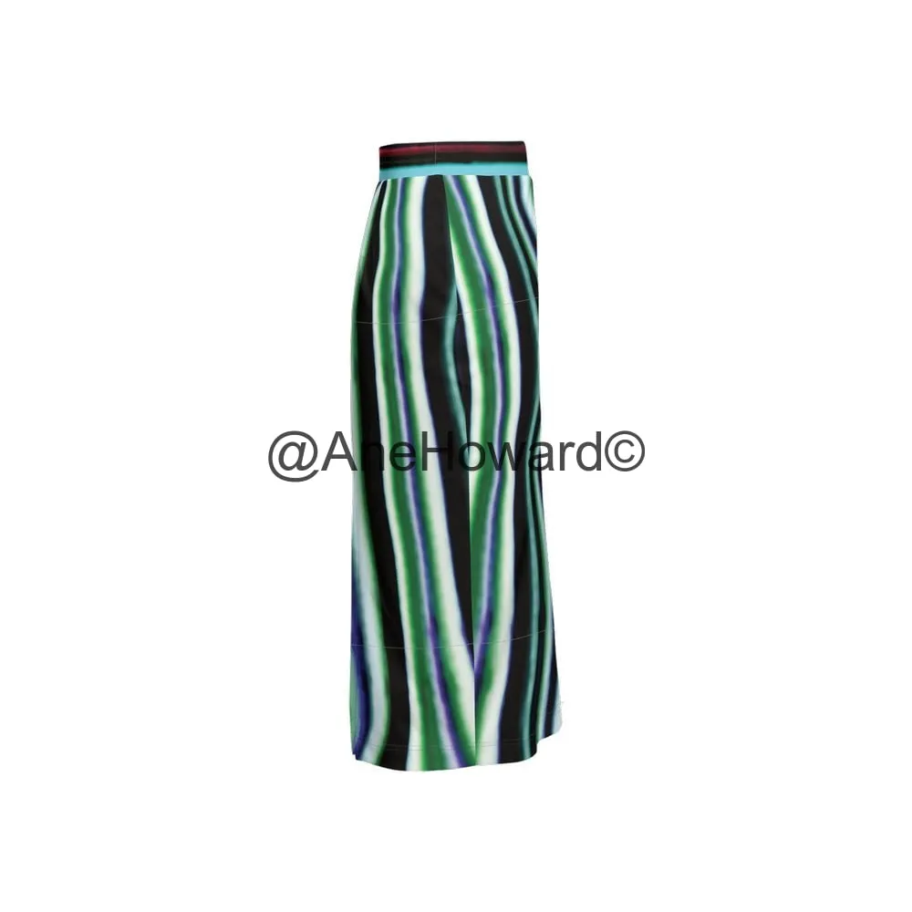 Women’s Back Split Pencil Skirt Rayures du Printemps