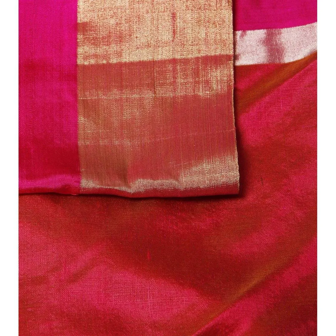 Yellow Silk Phool Meena Jaal Chanderi Saree