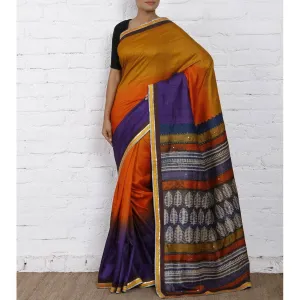 Yellow Silk Saree