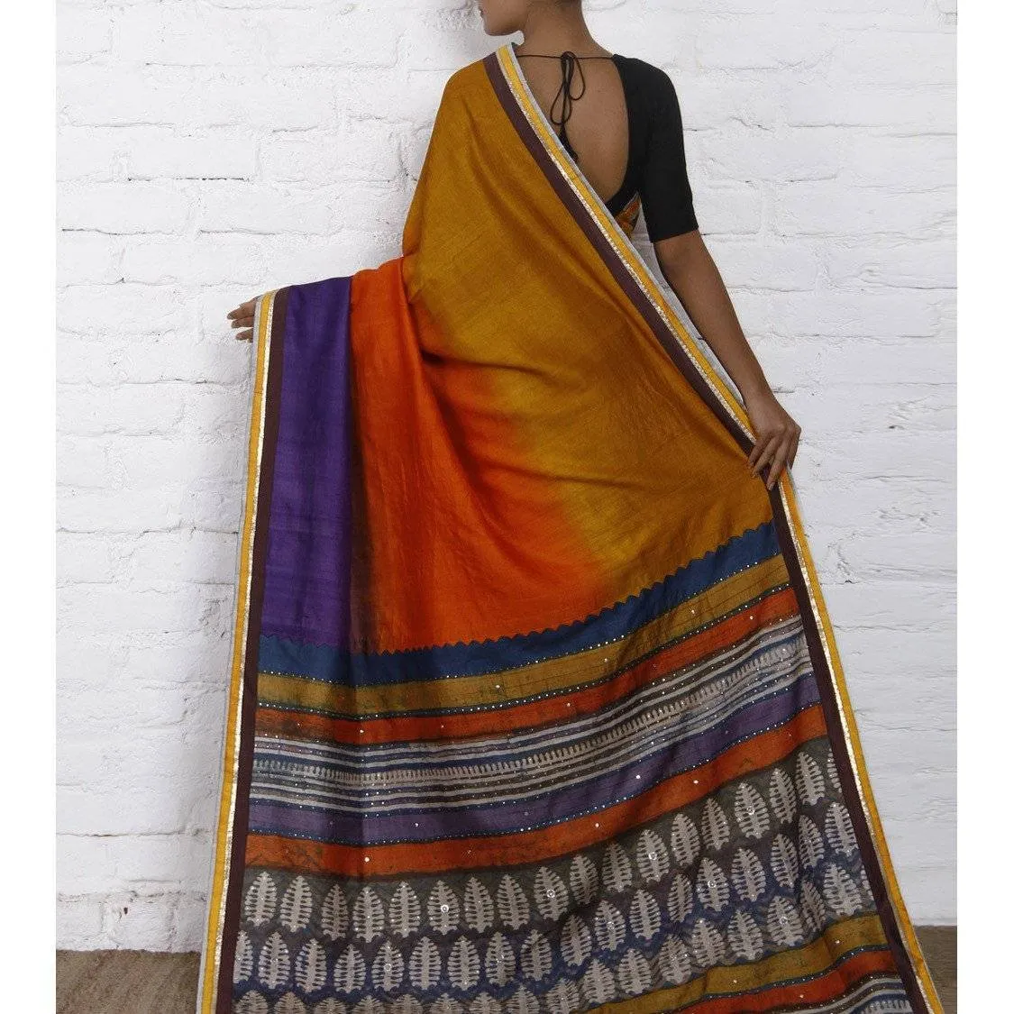 Yellow Silk Saree