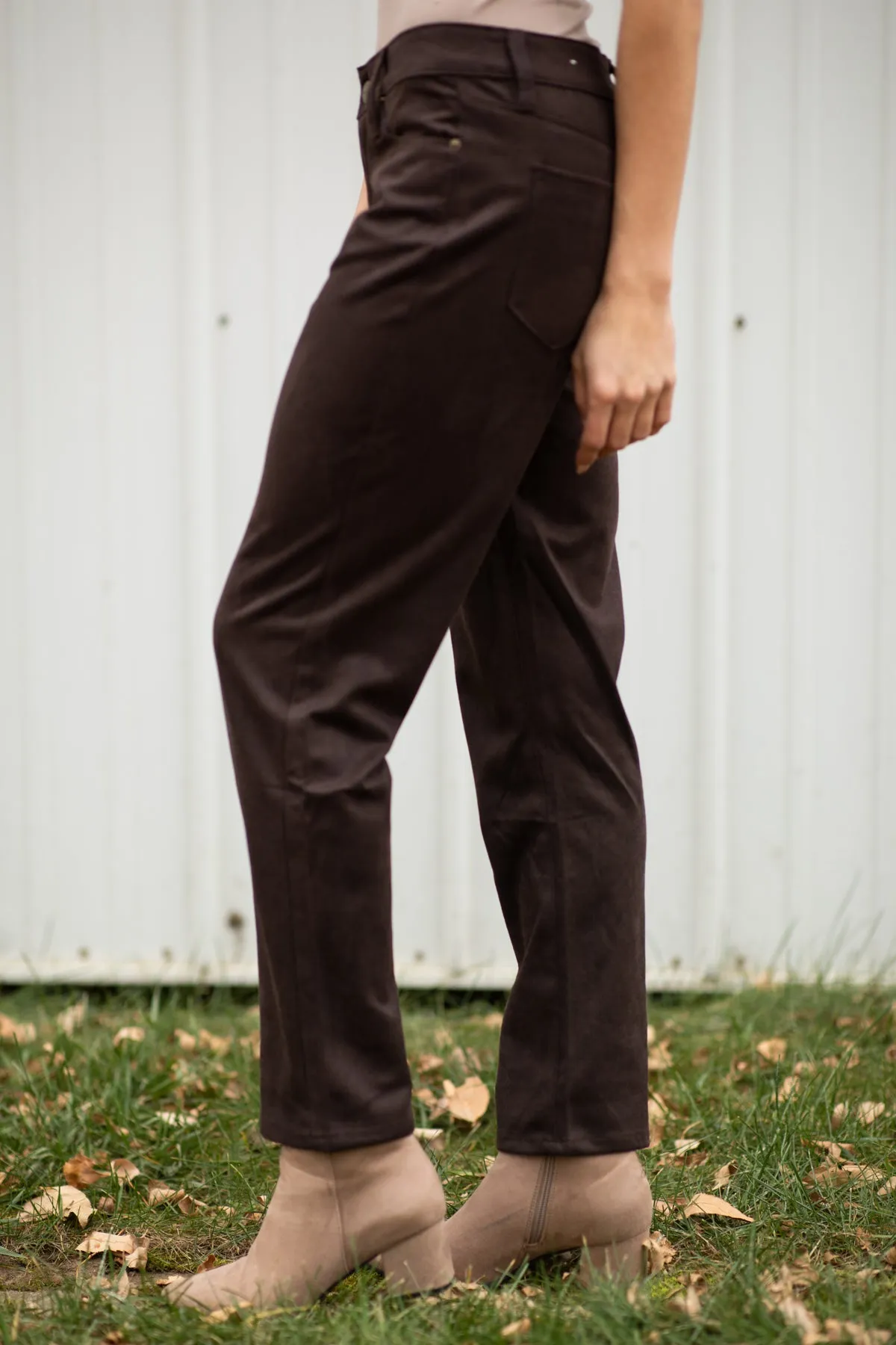 YMI Brown Straight Leg Pants
