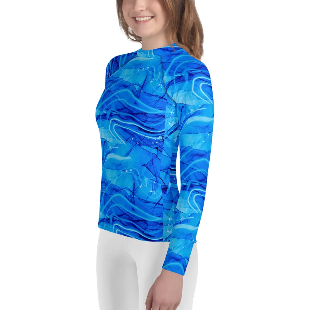 Youth Rash Guard shirt.  swim wear, beach wear, bathing suit