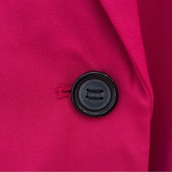 Zara Basic Blazer Single Breasted Classic Office Fuschia Hot Pink 8 NEW
