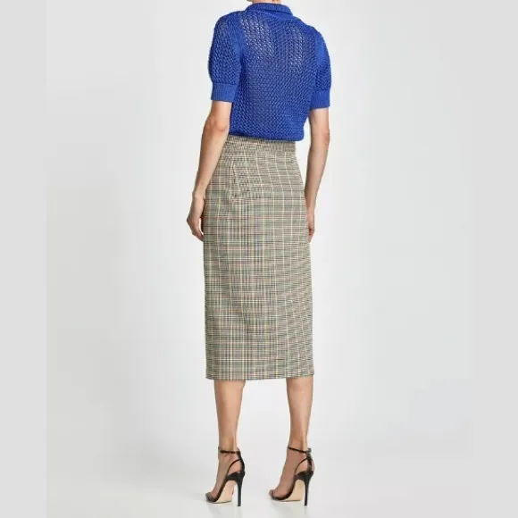 ZARA LONG PRINTED PENCIL MIDI SKIRT  NWT