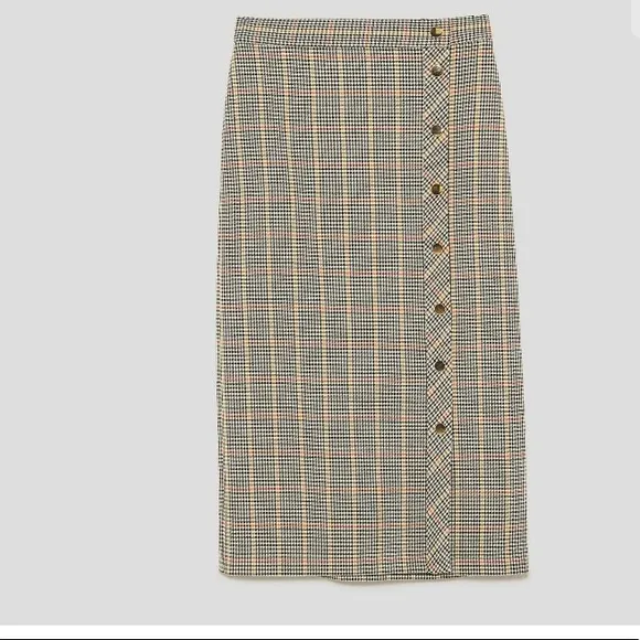 ZARA LONG PRINTED PENCIL MIDI SKIRT  NWT