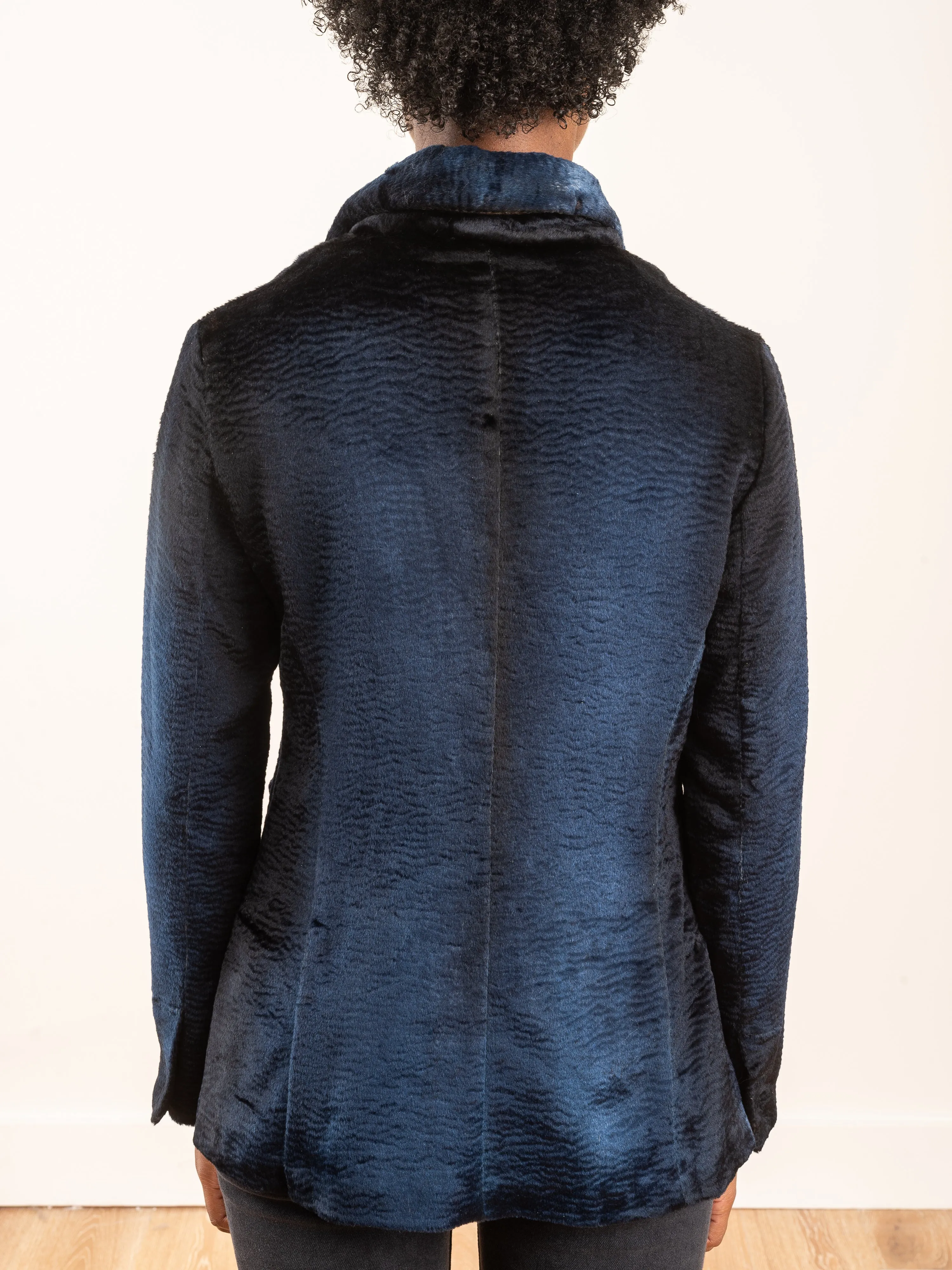 zibellino effect alpaca jacket