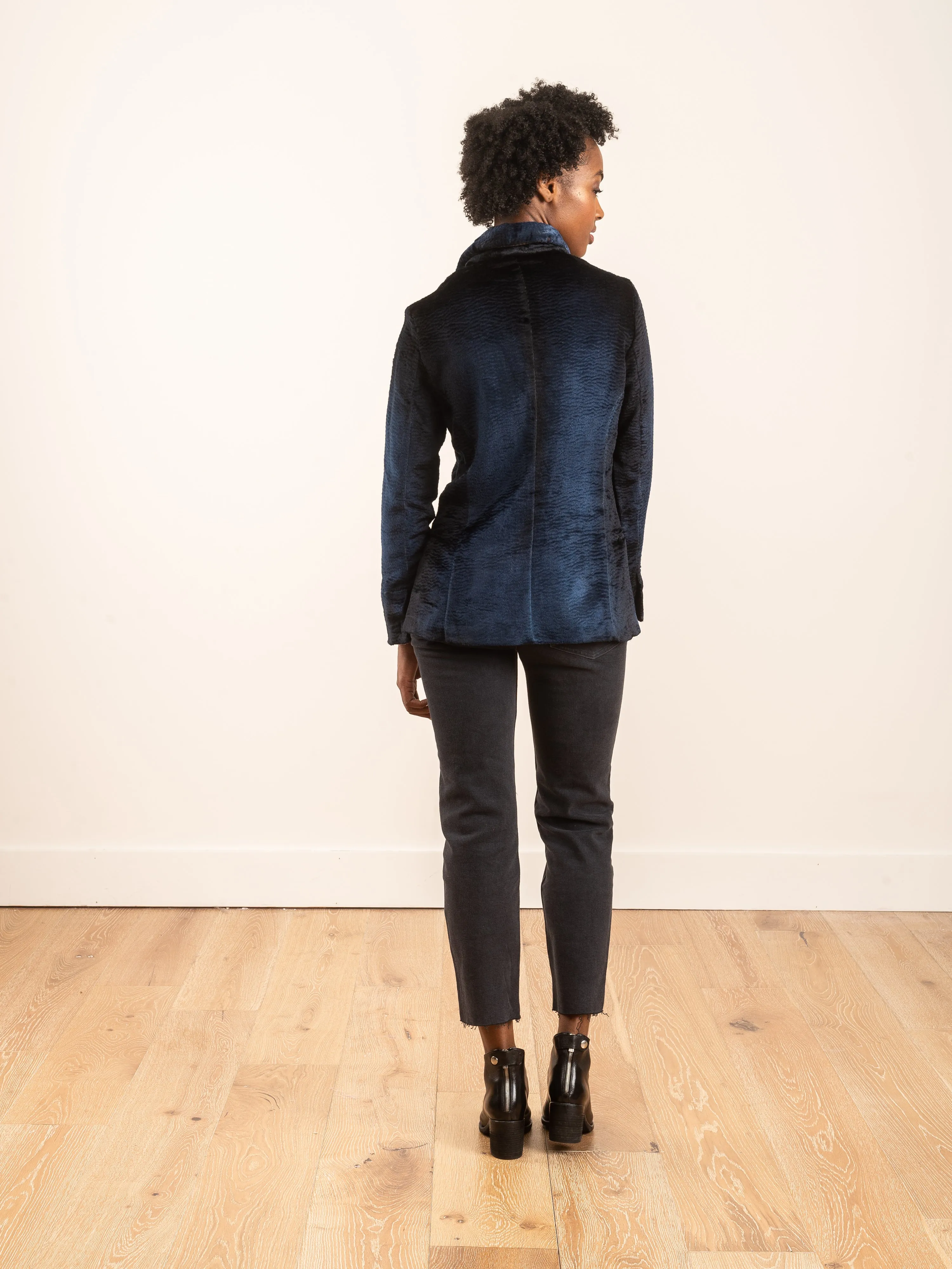 zibellino effect alpaca jacket