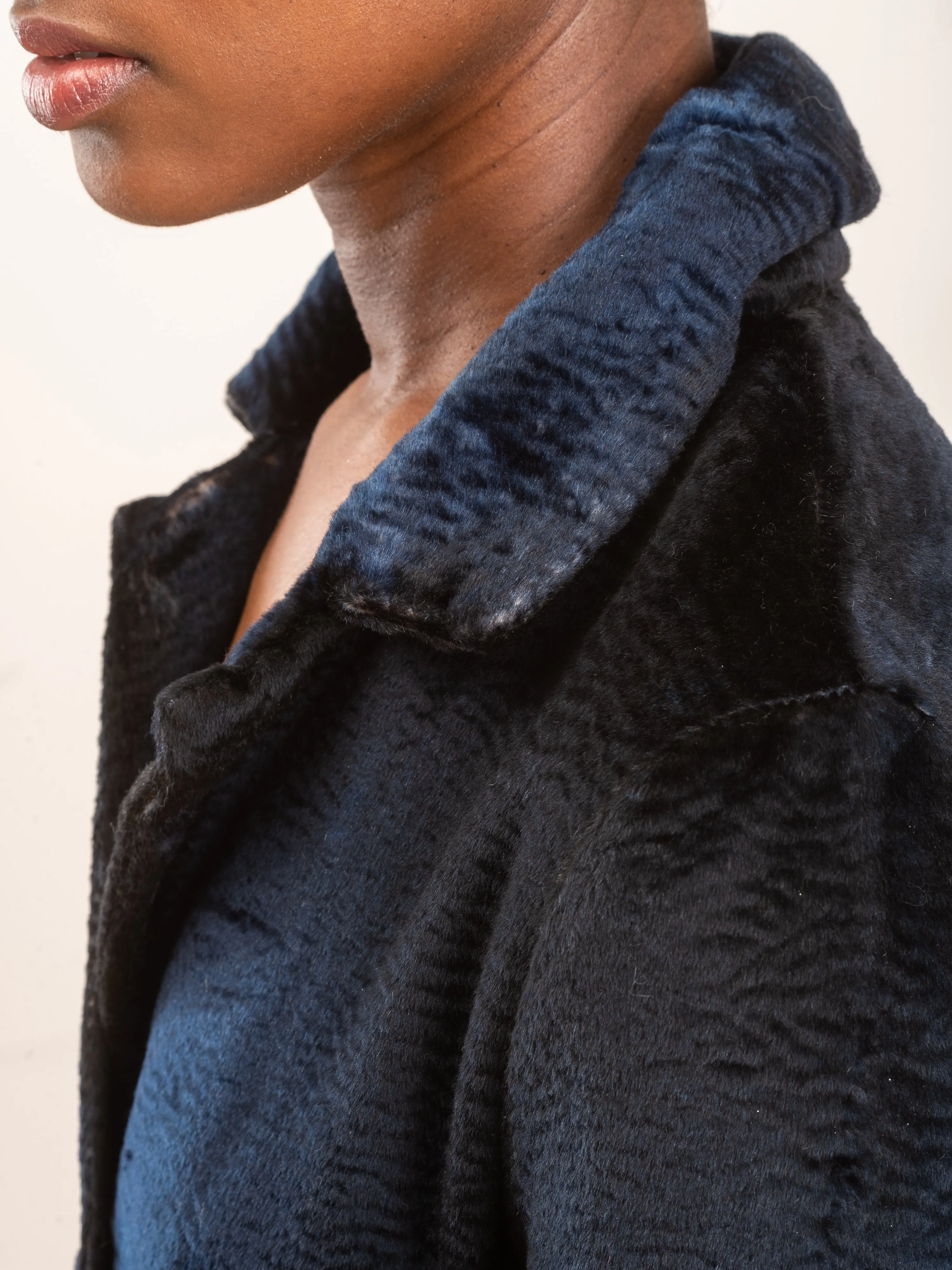 zibellino effect alpaca jacket