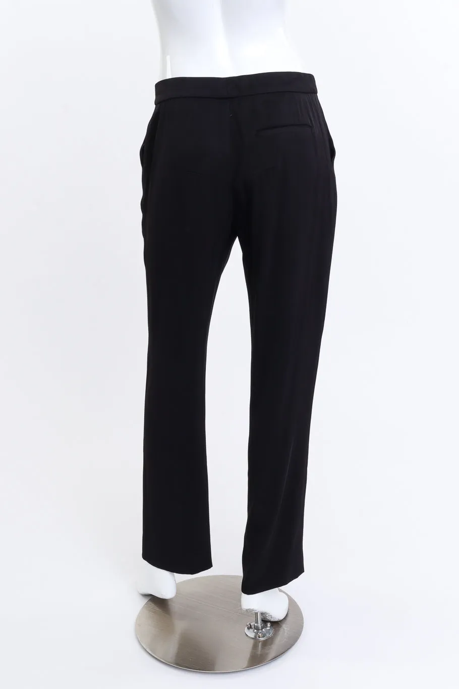 Zip Front Straight Leg Pant