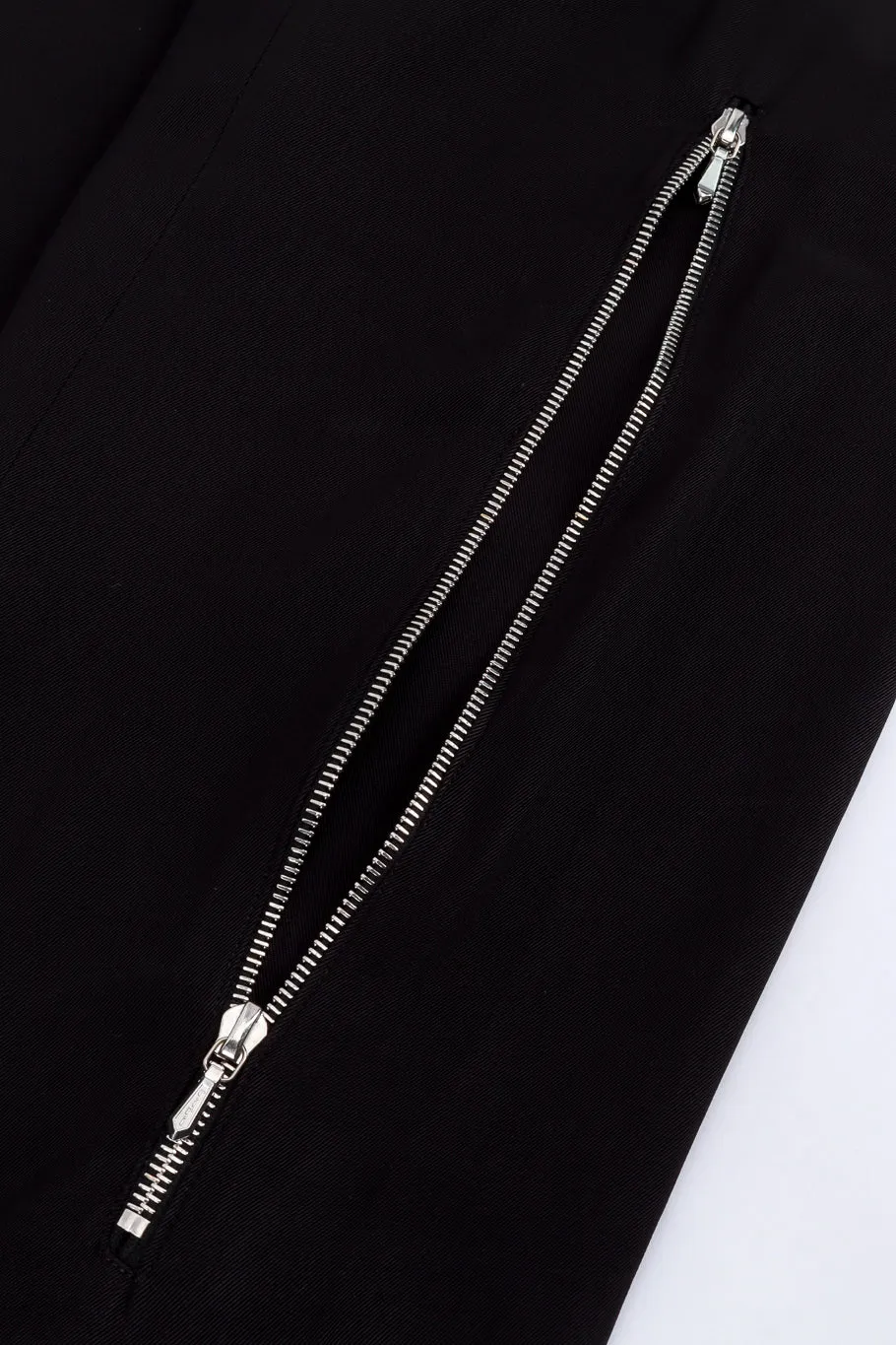 Zip Front Straight Leg Pant