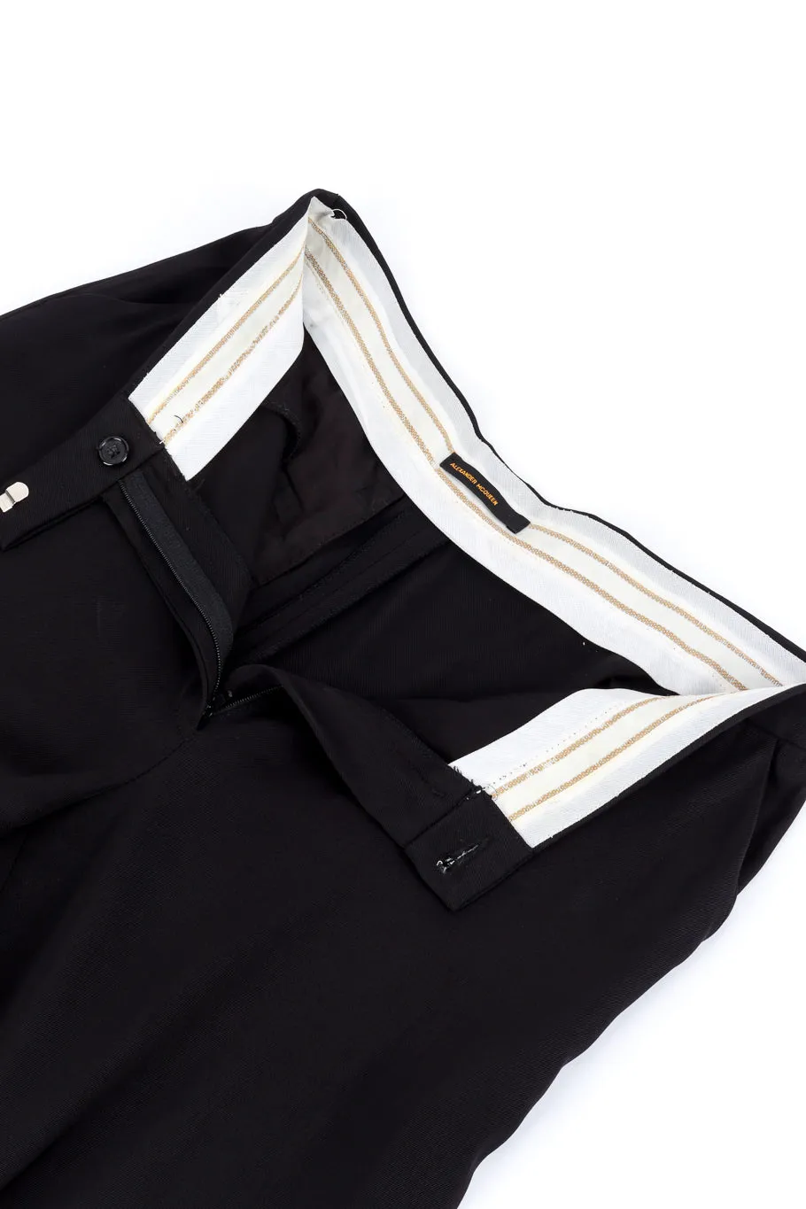 Zip Front Straight Leg Pant